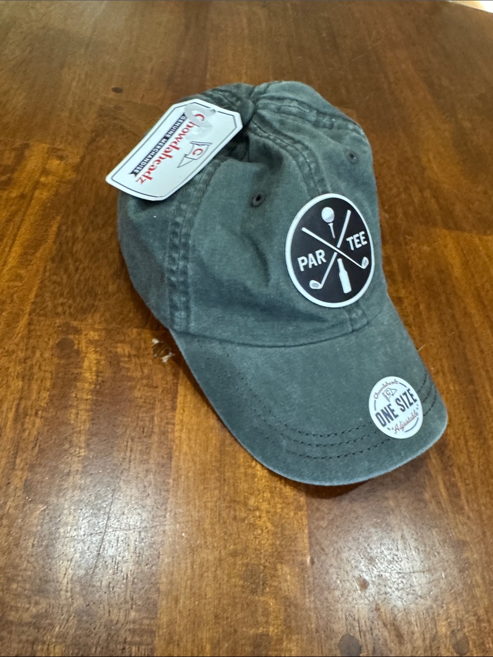 NWT PAR TEE patch Grey Baseball Cap